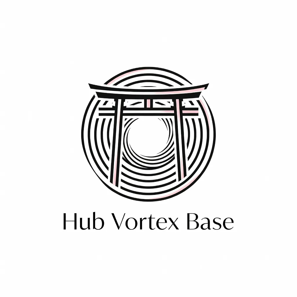 Hub Vortex Japanese Accent Logo